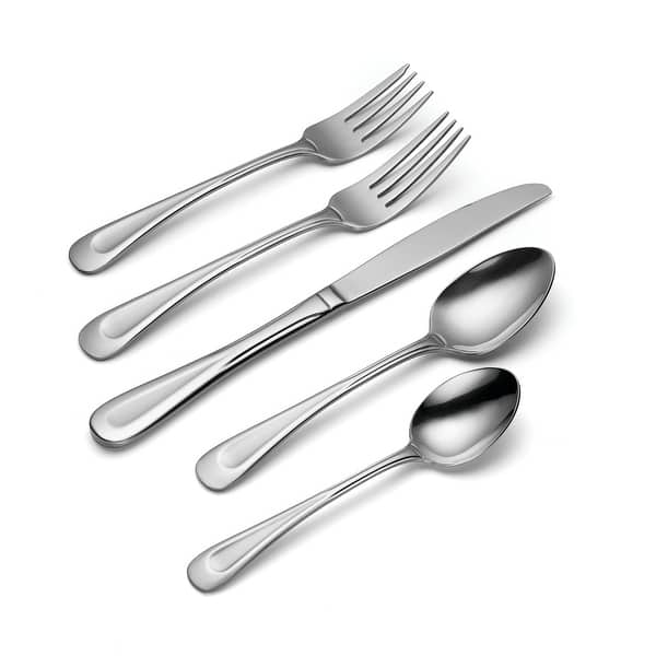 Oneida Satin Sand Dune 12 Piece Everyday Flatware Set, Service For 4