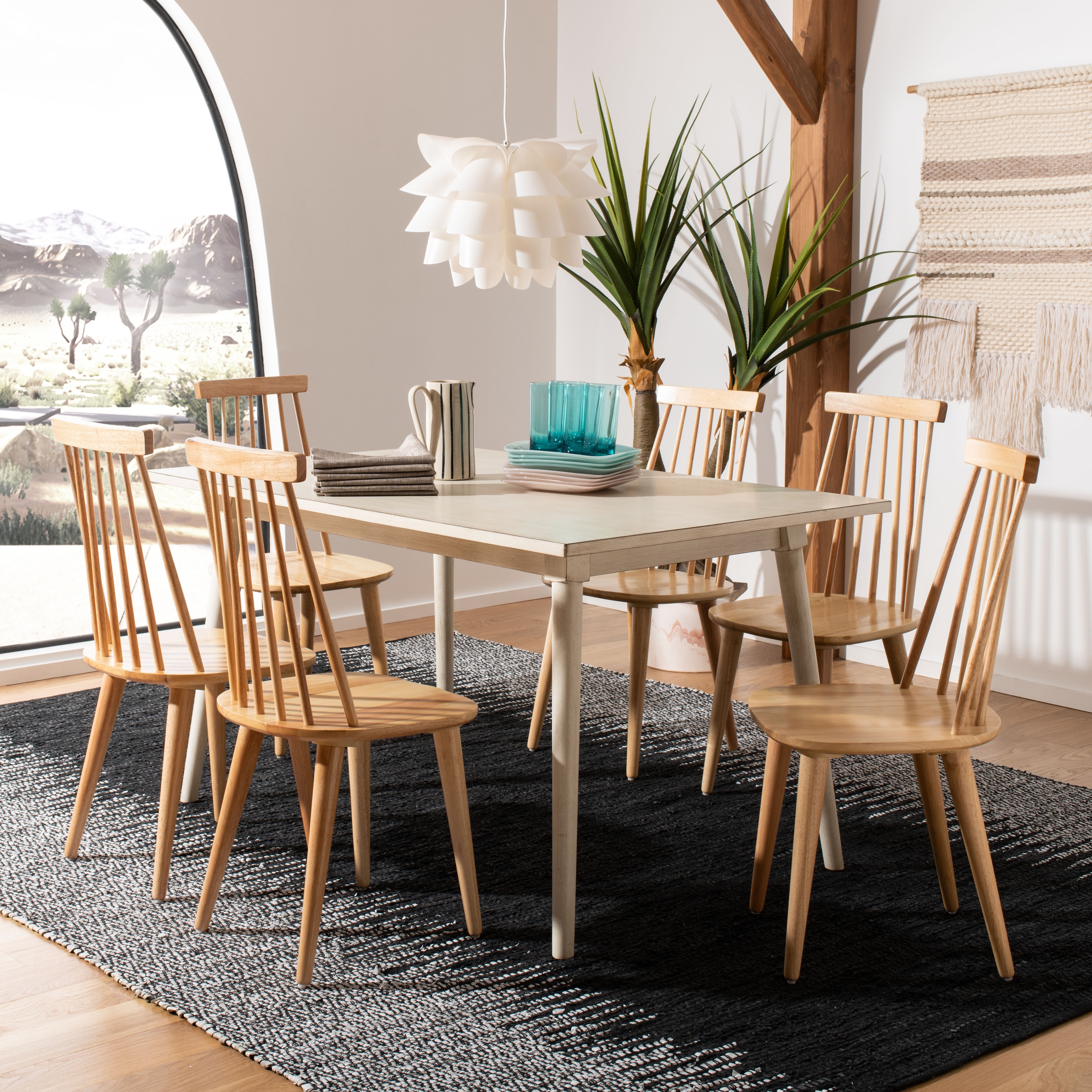 SAFAVIEH Burris Spindle Back Side Chair (Set of 2) x