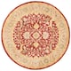 SAFAVIEH Handmade Antiquity Izora Traditional Oriental Wool Rug - 3'6" x 3'6" Round - Rust