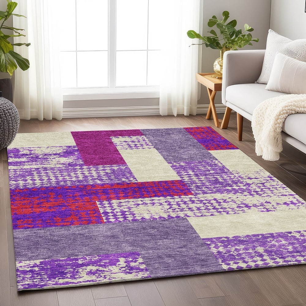 Premium Washable Super Soft Casual Geo Mayfield Rug