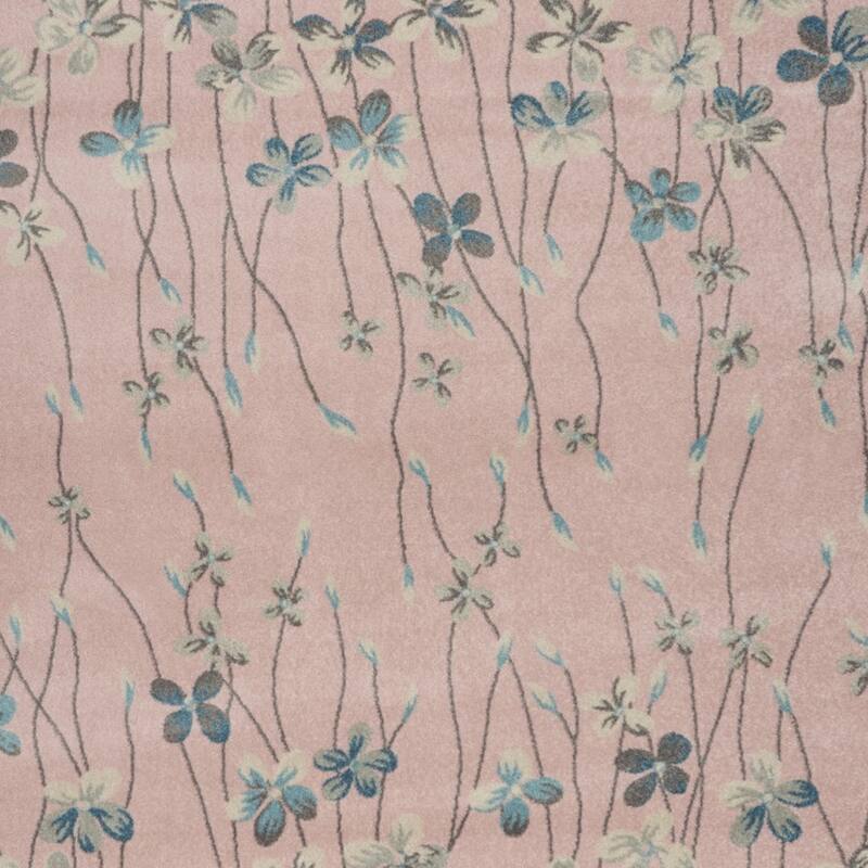 Hulo Power Loomed Floral Traditional Stain Resistant Area Rug By HomeRoots - 120' X '96' X '0.5