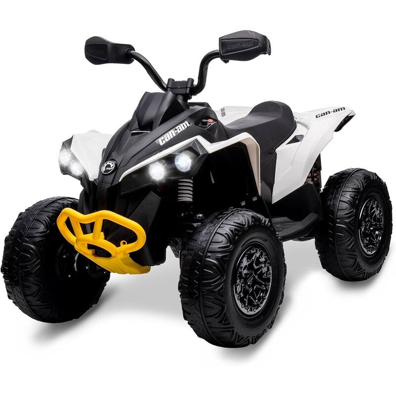 12V Kids Ride on ATV - White