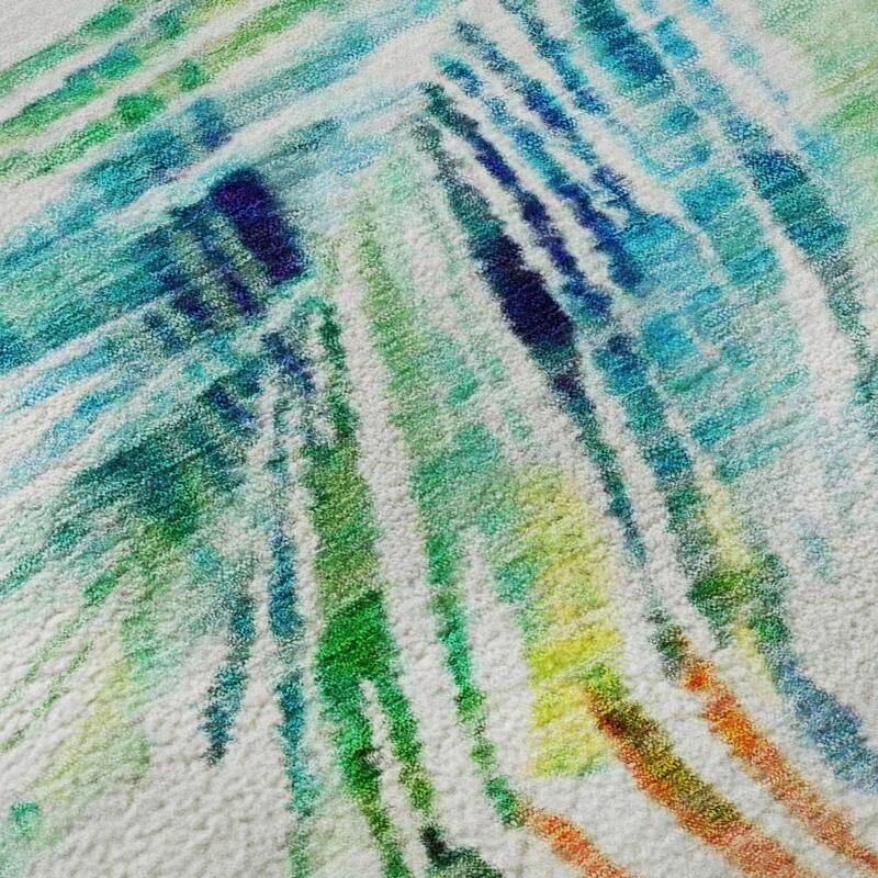 Premium Washable Super Soft Watercolor Modern Floral Mayfield Rug