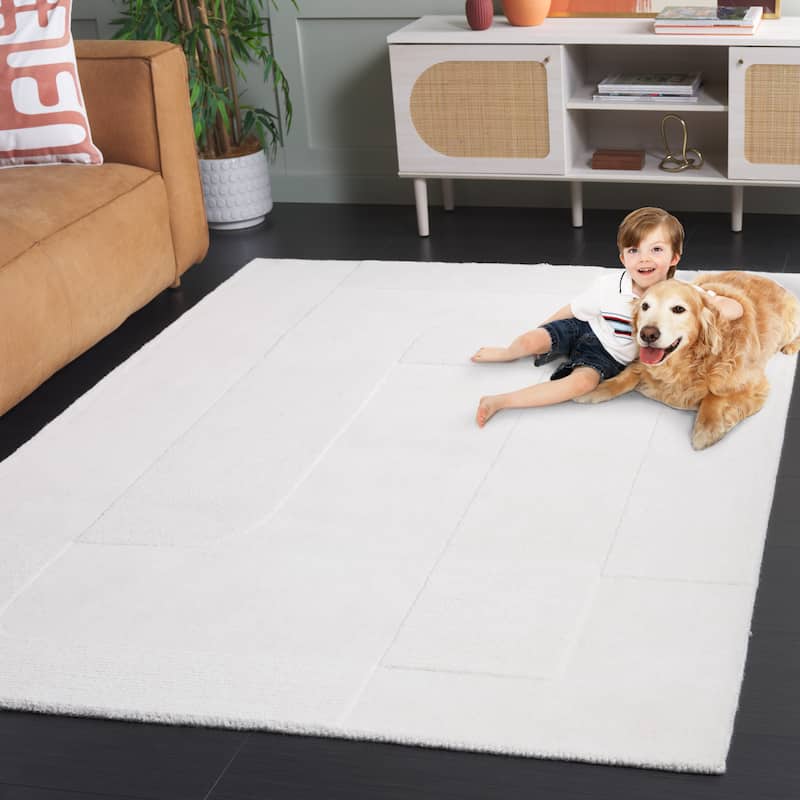 SAFAVIEH Hand-Loomed Mykonos Efkea Modern & Contemporary Wool Rug