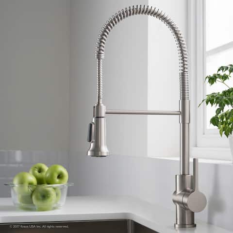 Kraus Britt Commercial 3-Function 1-Handle Pulldown Kitchen Faucet