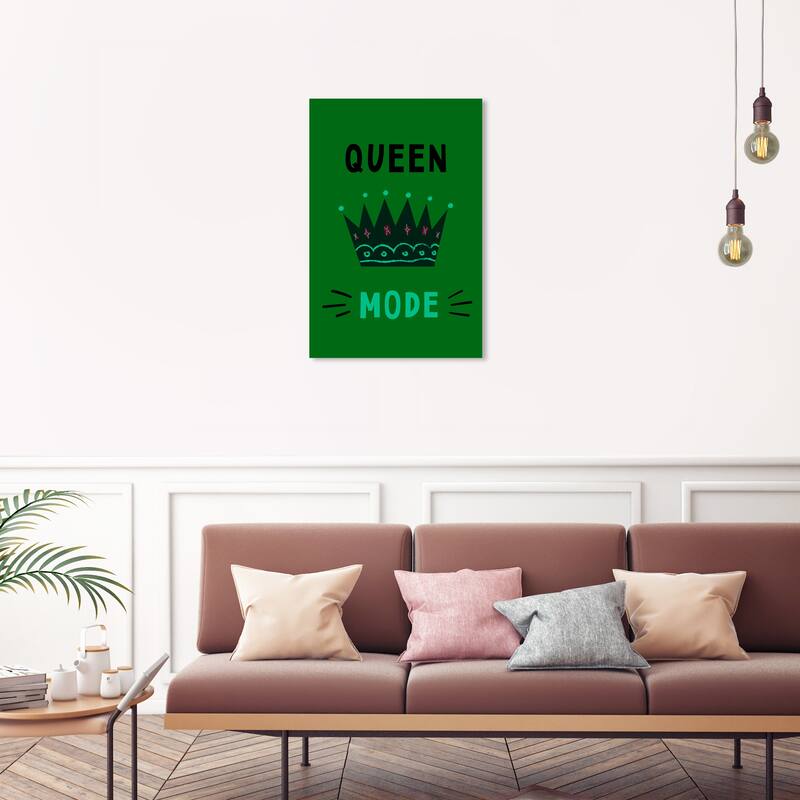 Wynwood Studio Canvas Fashion and Glam Queen Mode Pink and Modern & Contemporary Wall Art Canvas Print - 30 x 20