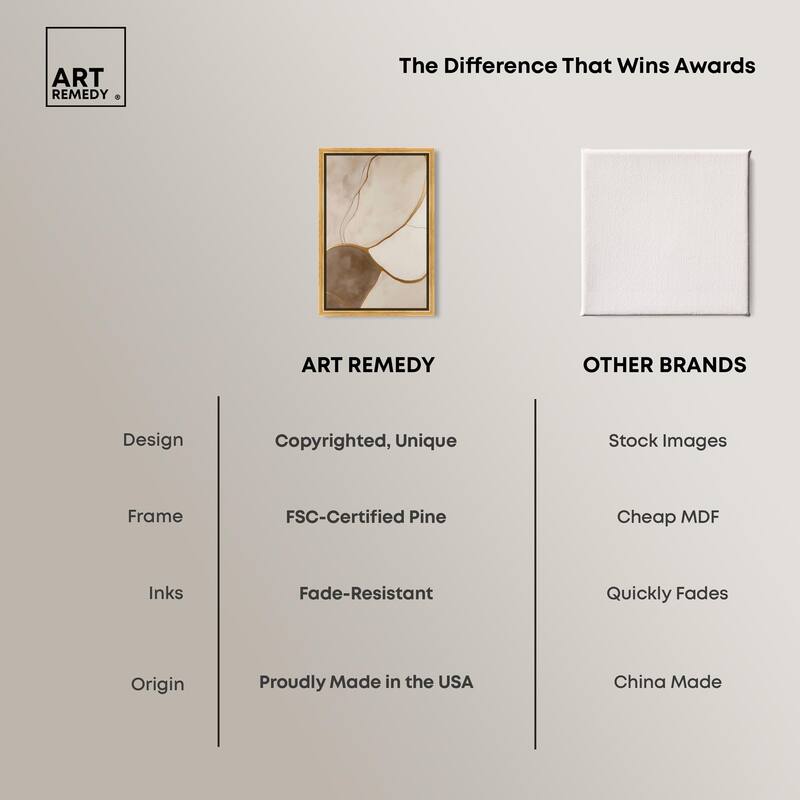 Taupe Terrain I Canvas by Art Remedy