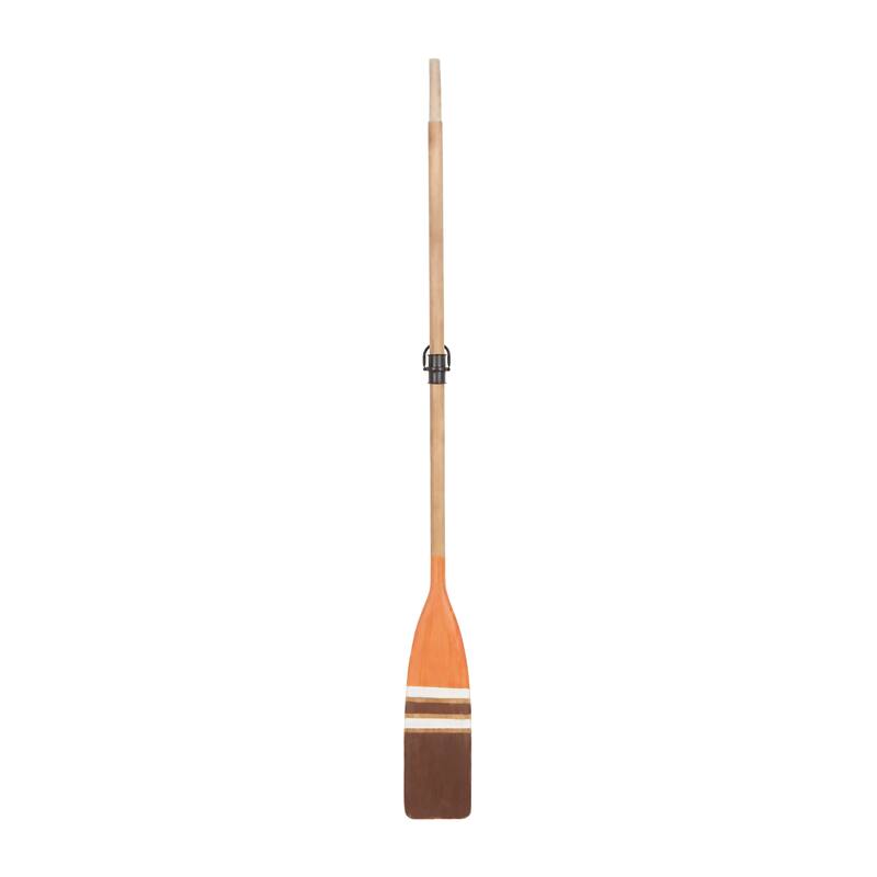Brown or White Wood Novelty Canoe Oar Paddle Wall Decor with Arrow and Stripe Patterns - 6 x 2 x 61
