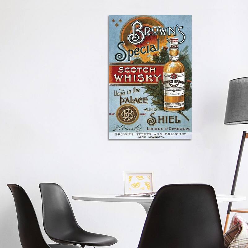 iCanvas "1890s Brown's Special Whisky Advert" by The Advertising Archives Canvas Print - 40x26x1.5