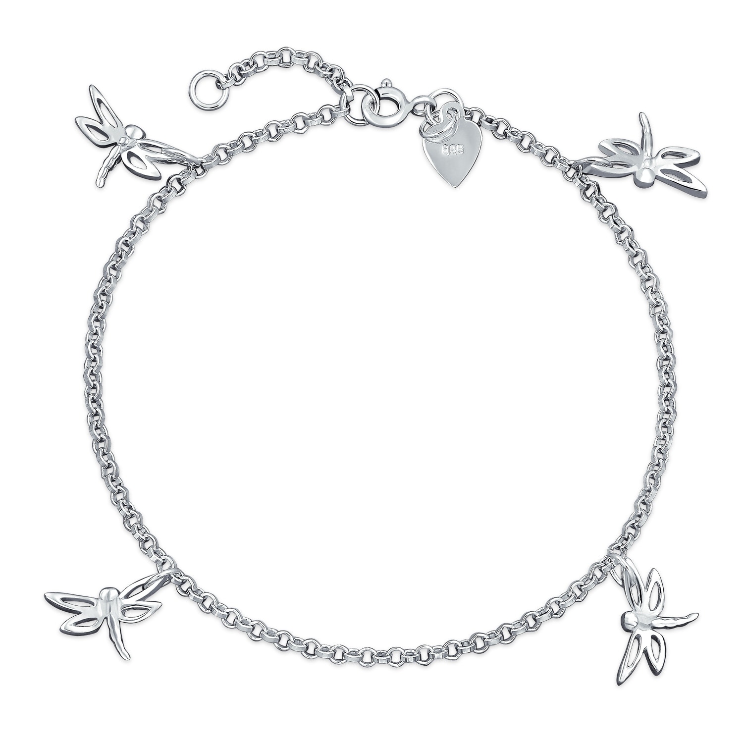 silver ankle bracelets