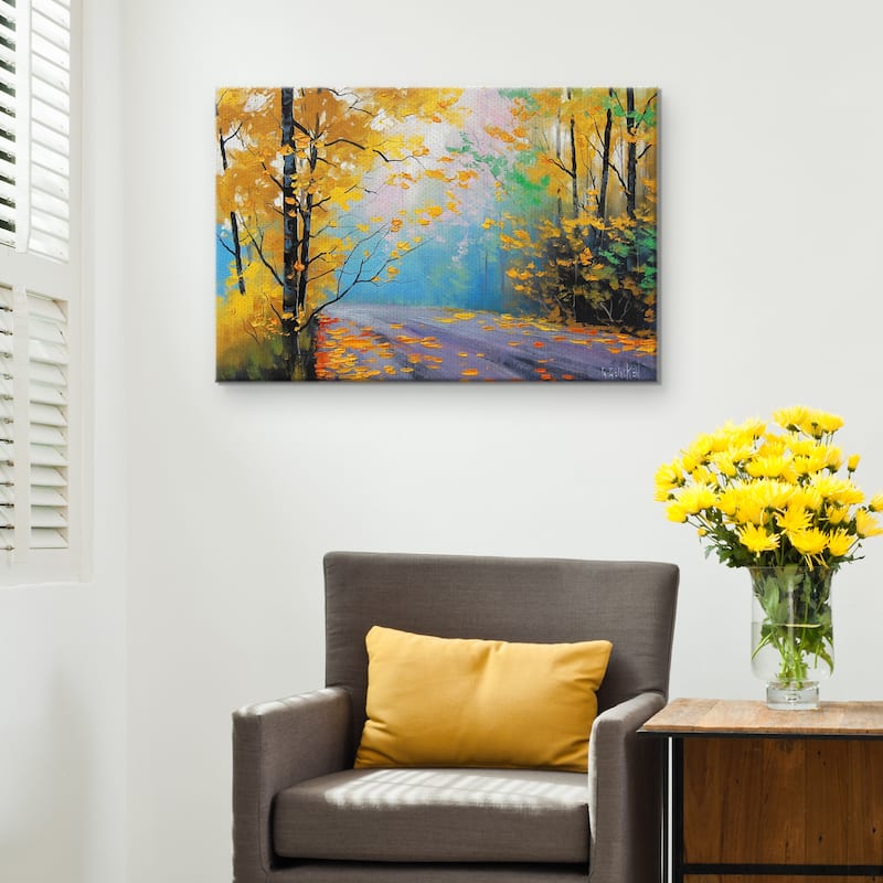 Misty Autumn Day by Graham Gercken Canvas Art Print
