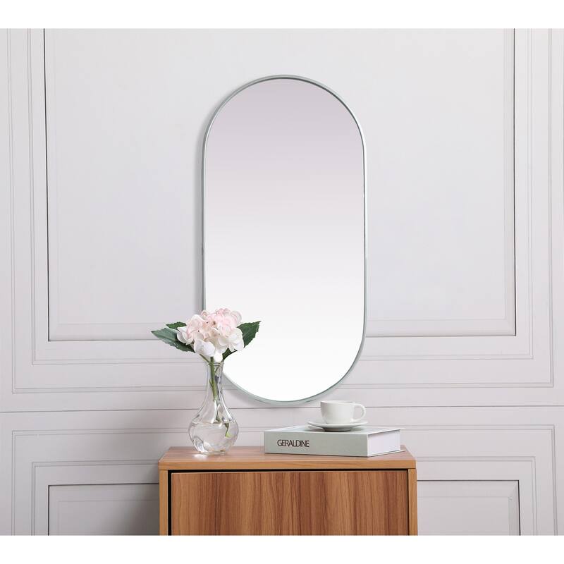 Elegant Lighting MR2A2448 Asha 24" W x 48" H Oval Framed Bathroom