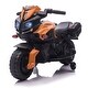 preview thumbnail 19 of 27, Kids Electric Ride-On Motorcycle with Training Wheels, Headlights, Horn, and 1.86 mph Speed