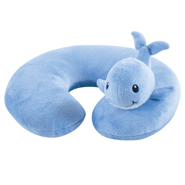 slide 1 of 1, Hudson Baby Infant and Toddler Boy Neck Pillow, Whale, One Size - Whale Whale