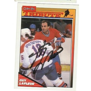 Guy Lafleur Autographed White Montreal Canadiens Jersey ...