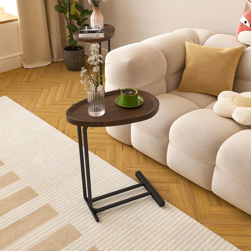 2-pieces C-Shaped Side Tabl Sofa Tables