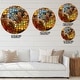 preview thumbnail 4 of 8, Designart 'Dreaming of Stained Glass' Large Modern Wall CLock