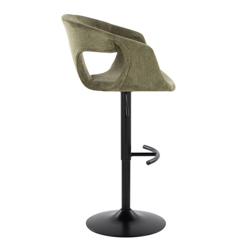 Porch & Den Saurya Adjustable Bar Stool with Rounded T Footrest (Set of 2)