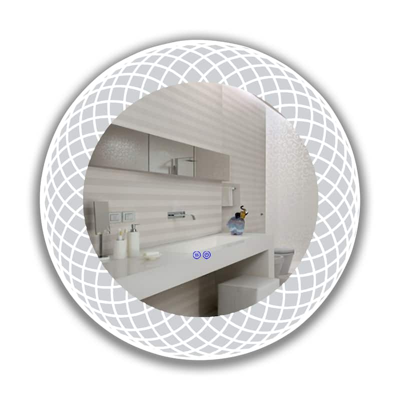 Frameless Back Lit LED Mirror - Silver