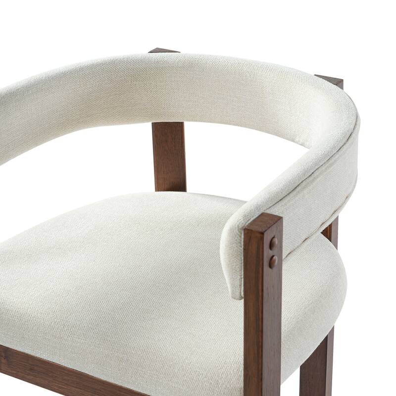 Christopher Knight Home - Dawson Modern Dining Arm Chair Set with Sculpted Comfort and Solid Wood Support