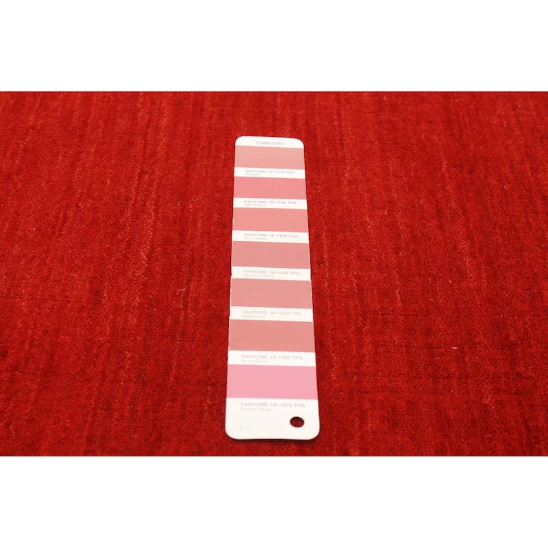 Kashkuli Gabbeh Red Rug 3'11" x 5'10" - 3'11 x 5'10