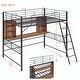preview thumbnail 14 of 44, Loft Bed with Desk and Shelf