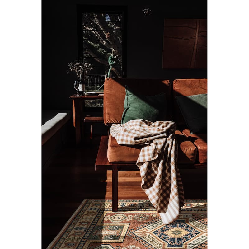 ECARPETGALLERY Hand-knotted Jules Serapi Dark Copper Wool Rug - 5'5 x 8'0