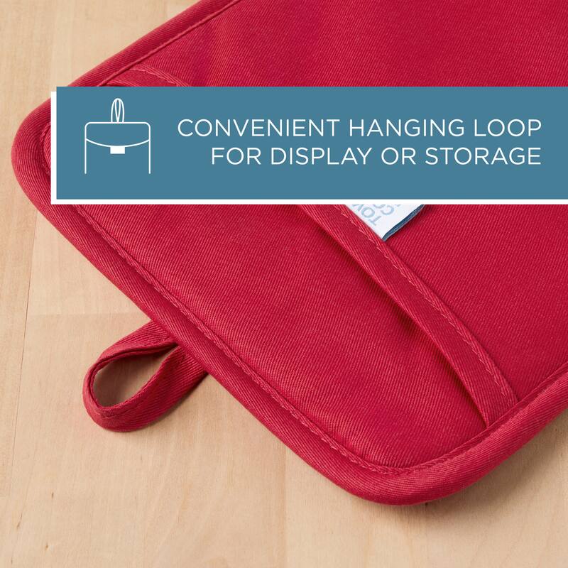 TOWN & COUNTRY BASICS Basketweave Soft Silicone Pot Holder 2-Pack Set, Heat Resistant, Flexible Silicone, Non-Slip Grip