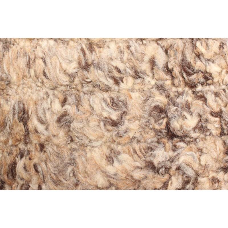 ECARPETGALLERY Hand-knotted Tangier Tan Wool Rug - 5'4 x 7'8