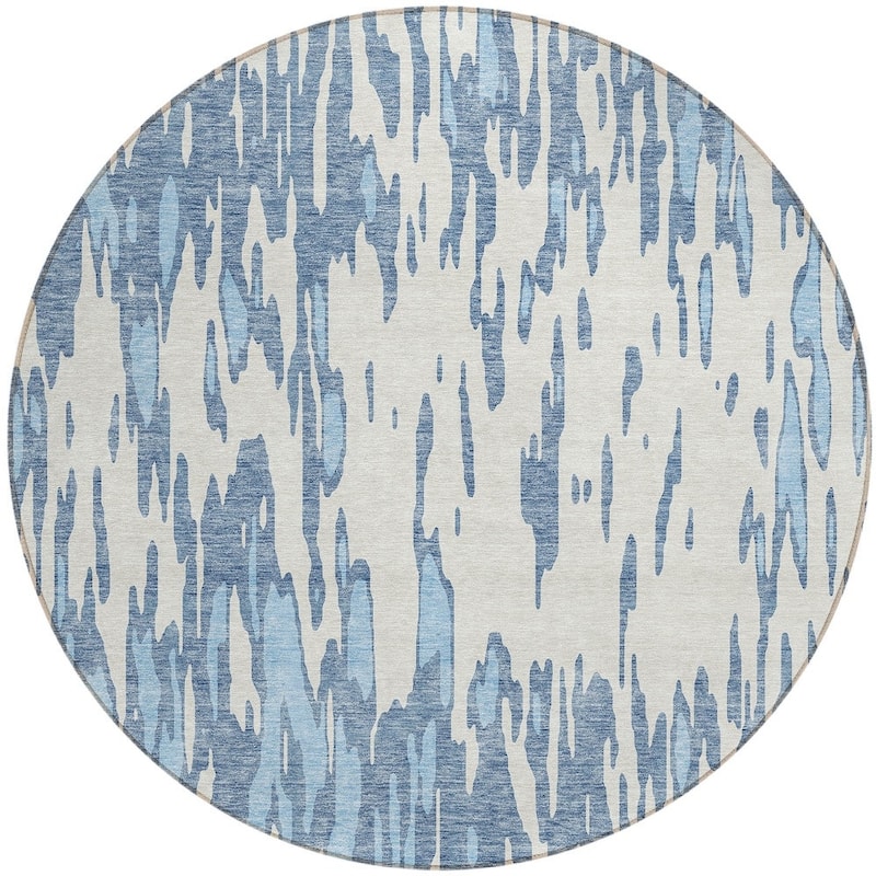 HomeRoots Abstract Transitional Rectangle Outdoor Rug