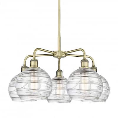 Innovations Lighting 516-5CR-16-26 Athens Deco Swirl Chandelier Athens