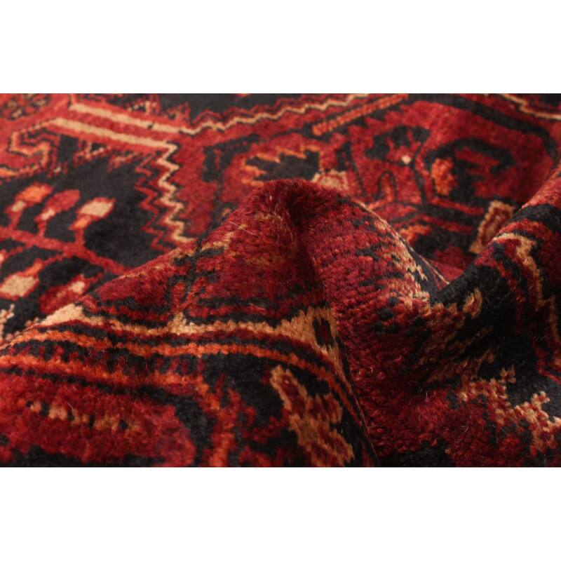 ECARPETGALLERY Hand-knotted Andelz Dark Red Wool Rug - 3'2 x 7'1