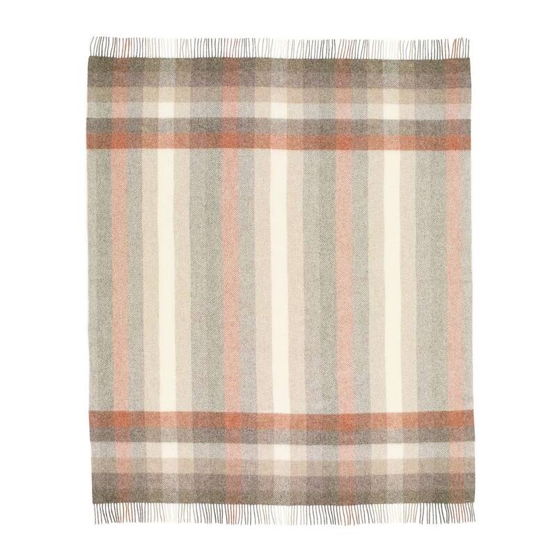 Woodale Blush, Shetland Pure New Wool Throw Blanket