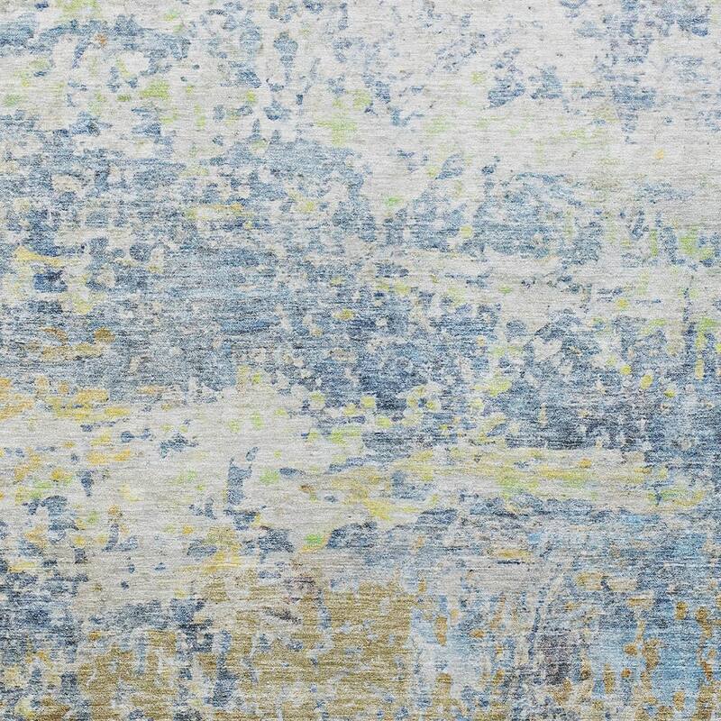 HomeRoots Abstract Transitional Rectangle Outdoor Rug