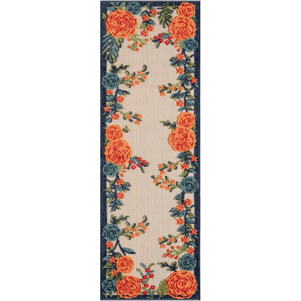 Nourison Aloha Indoor/Outdoor Floral Area Rug