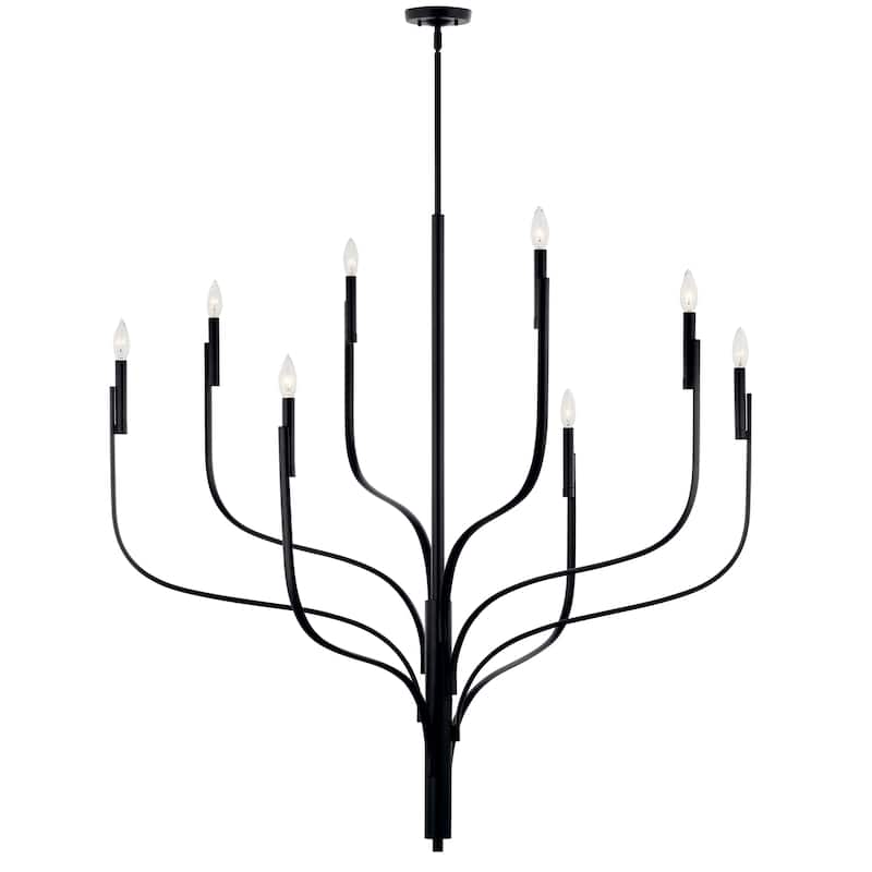 Kichler Lighting Livadia Candle Chandelier - 47.75 in - Black
