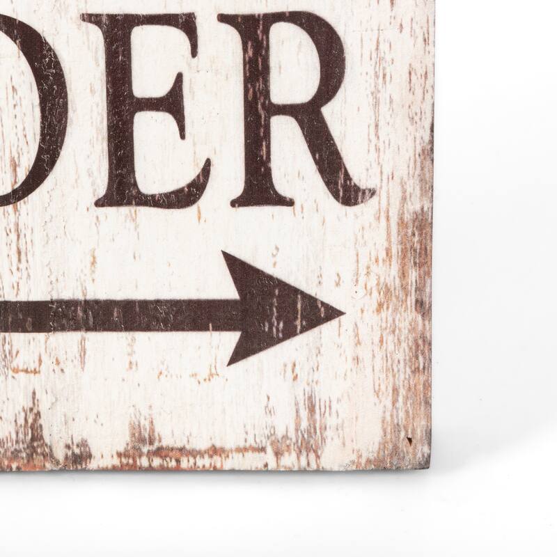 Set of 2 47.25-Inch High Wood Harvest Porch Signs