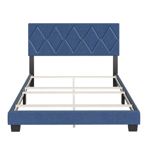 Boyd Sleep Diamond Linen Upholstered Bed Frame