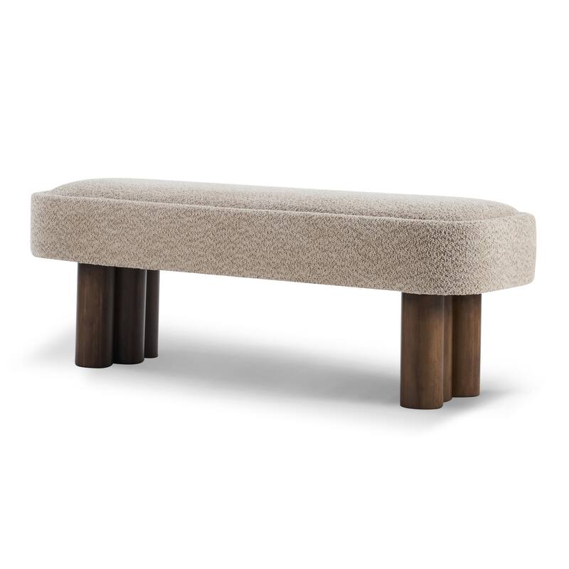 Christopher Knight Home - Modern Upholstered Dining Bench with Padded Seating