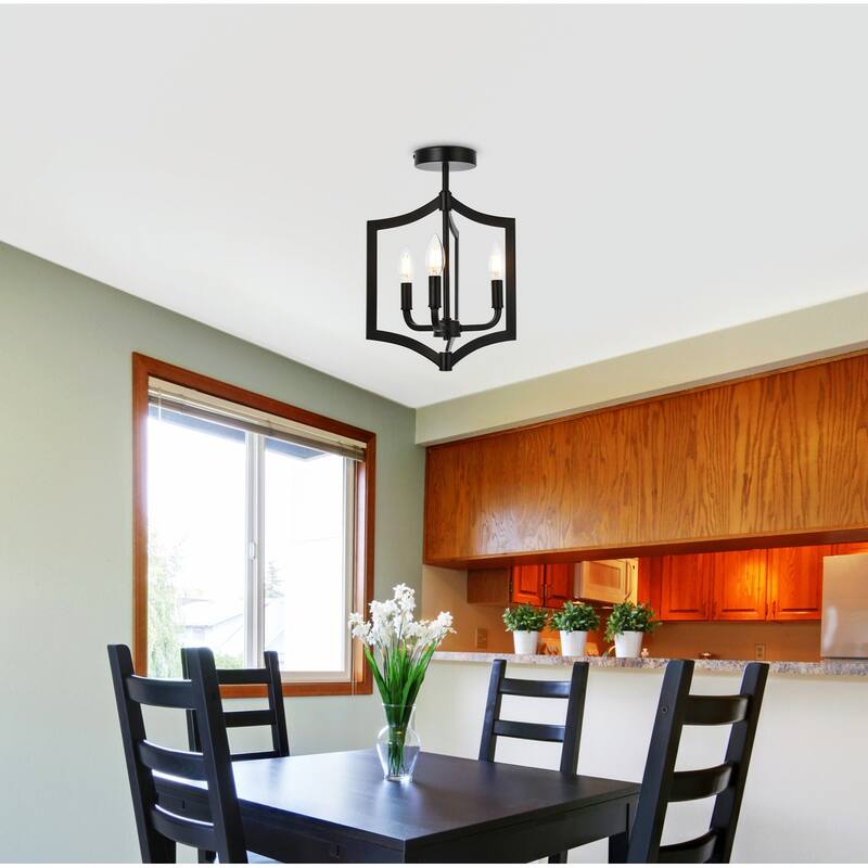 Kara 3 Light Flush Mount - 12 Inch