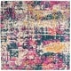 preview thumbnail 16 of 27, SAFAVIEH Madison Rajshri Vintage Boho Oriental Rug 6'7" Square - Ivory/Blue - Square