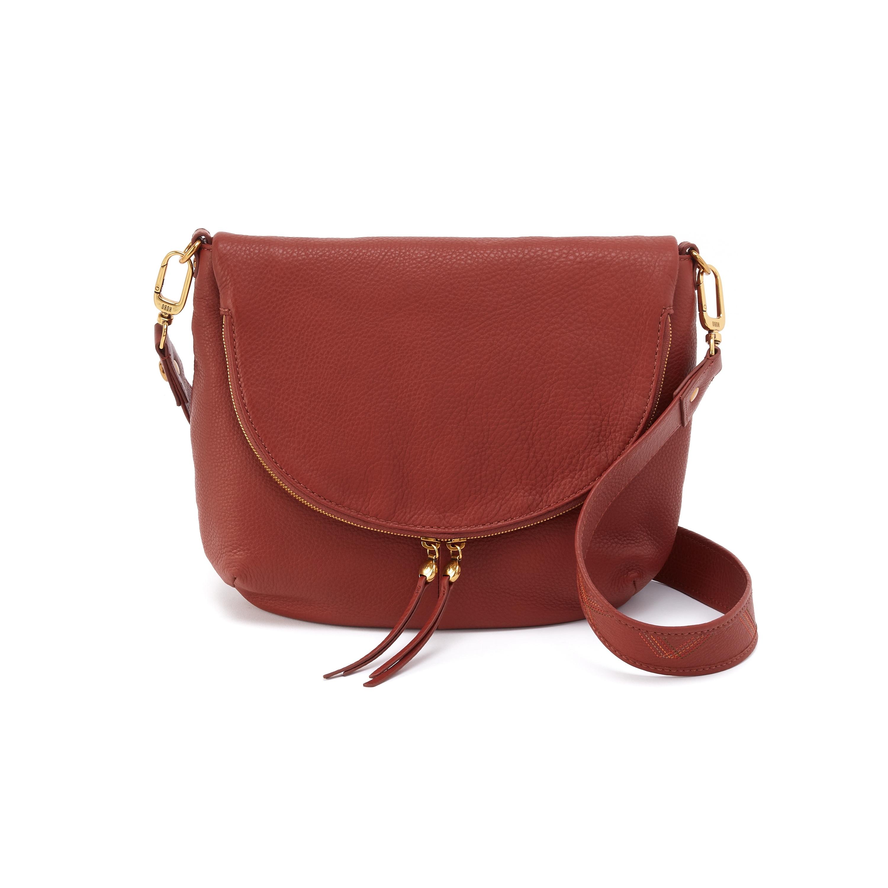 HOBO Fern Foldover Leather Messenger Bag