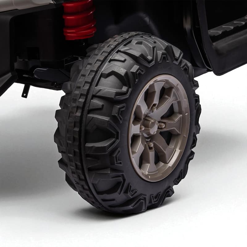 24V 2-Seater Ride On Dump Truck for Kids with 2x200W Motor, Remote Control, Electric Dump Bed, Shovel & Suspension Wheels