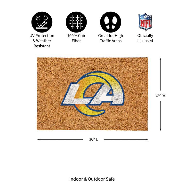 Los Angeles Rams Full Color Indoor/Outdoor Coir Mat