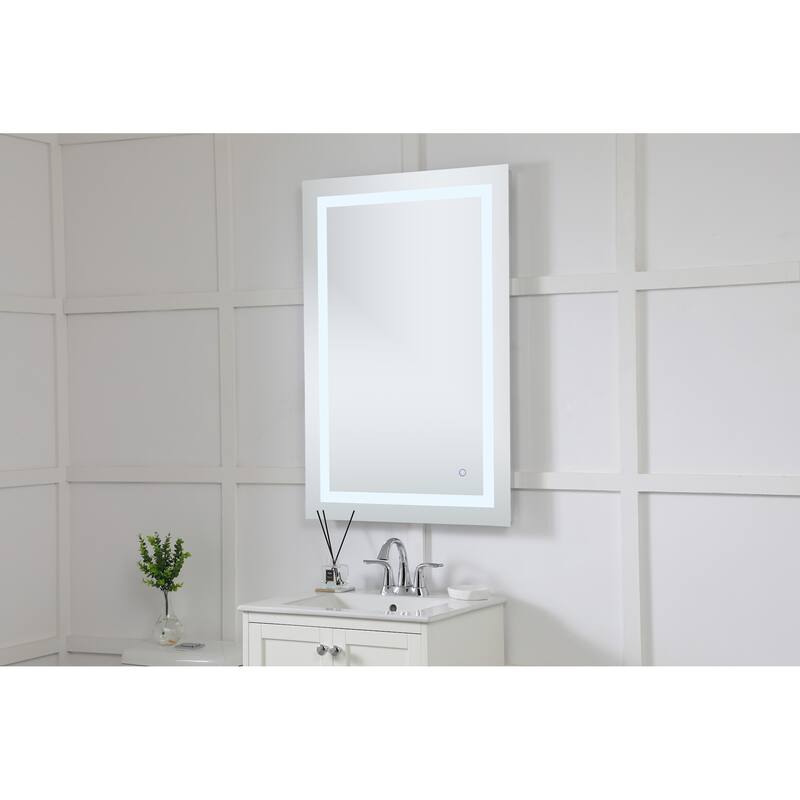 Elegant Lighting Helios 40" x 27" Rectangular Frameless Wall Mounted