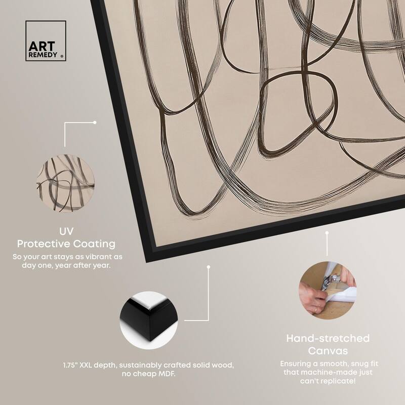Unbroken Line II Canvas by Art Remedy