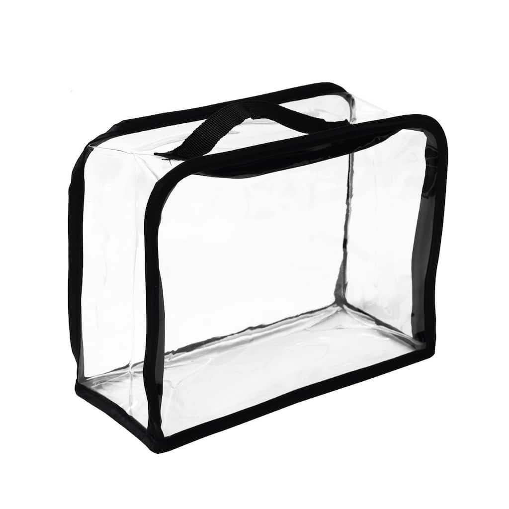 Handbag Dust Bags, PVC Clear Dustproof Purse Handbag Cover, Black