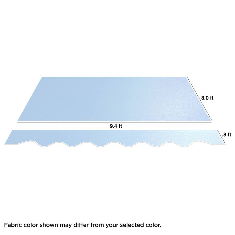 ALEKO Fabric Replacement for 10 x 8 feet Retractable Patio Awning Green