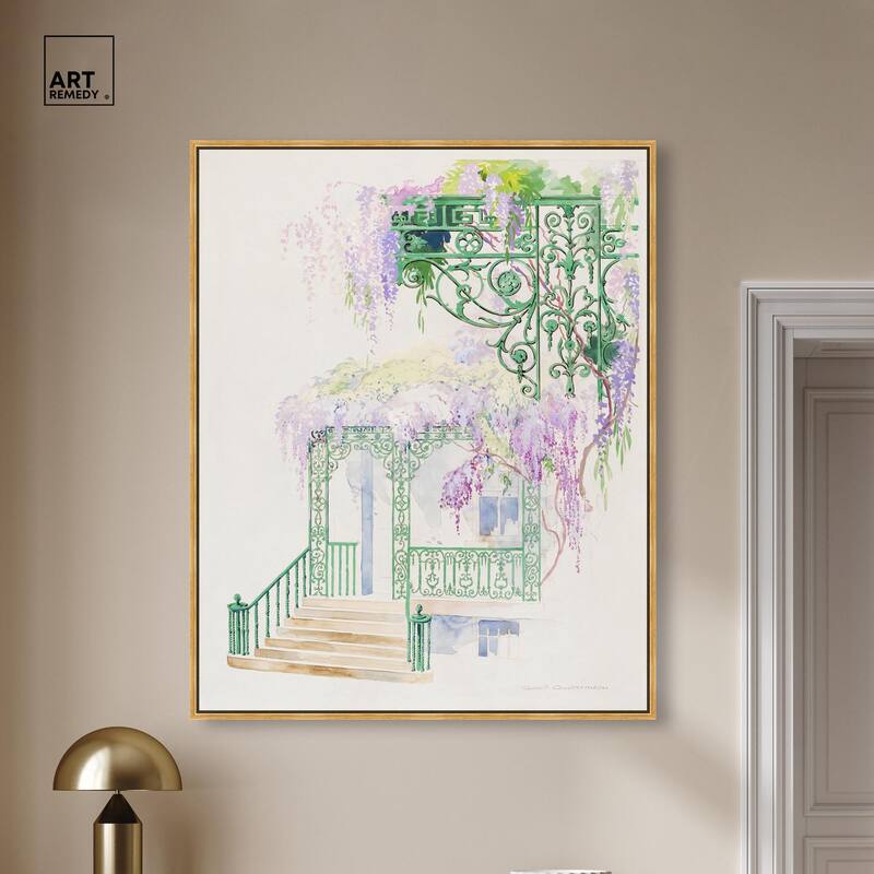 Cast Iron Porch Railing Canvas by Art Remedy