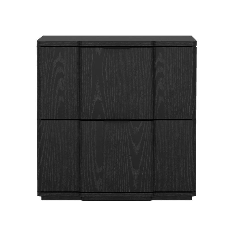 Manhattan Comfort Clive 22 Inch 2 Drawer Nightstand